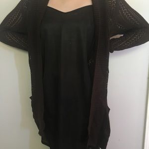Brown cardigan